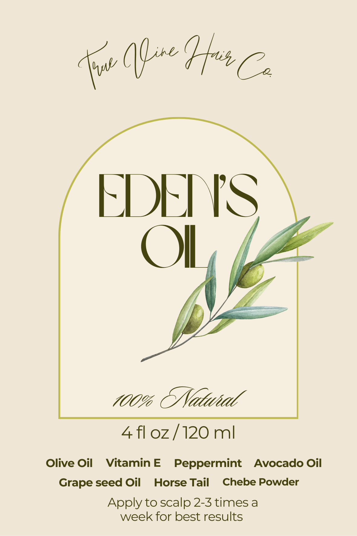 Eden's Oil - Natural Hair Growth Treatment